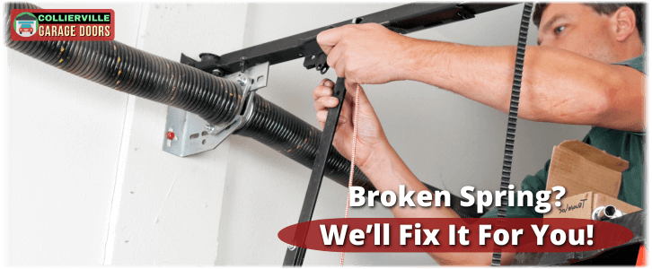 Broken Garage Door Spring Collierville